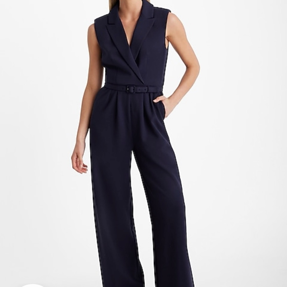 Elegant Express Navy Jumpsuit